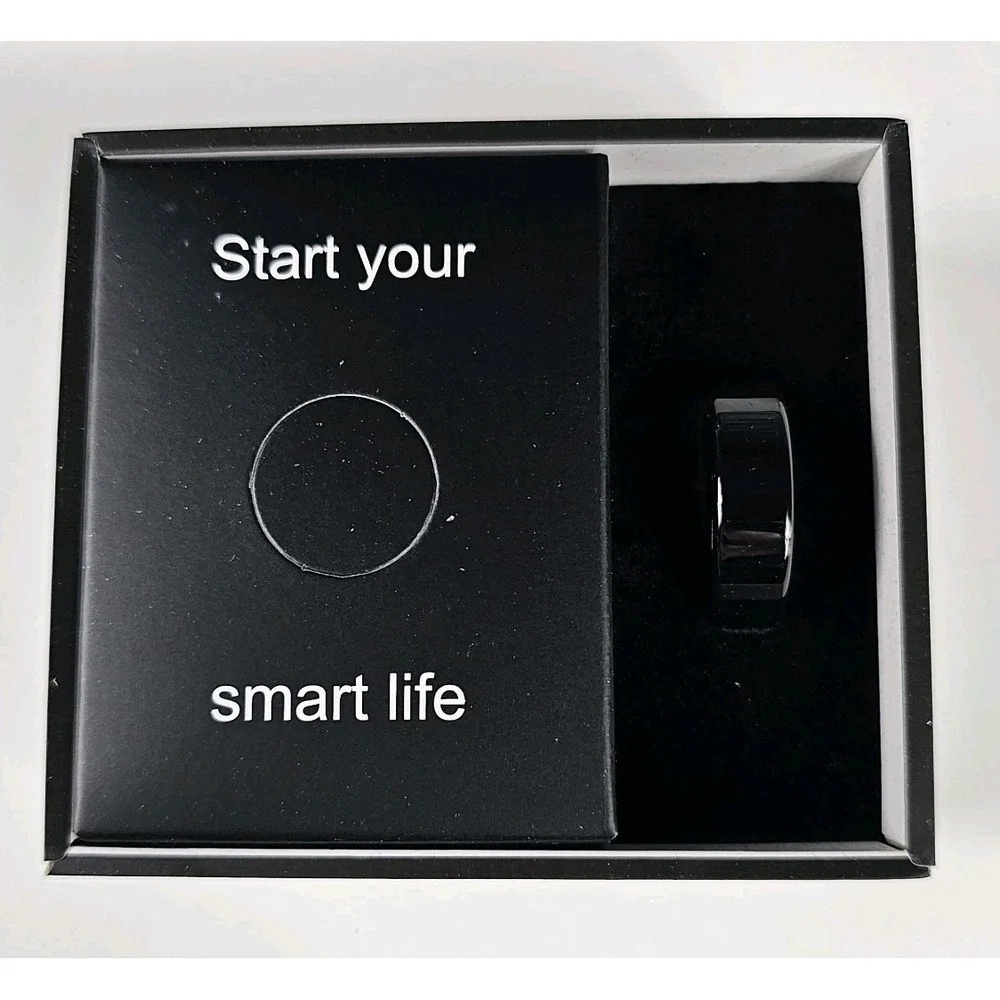 Smart Ring Health Tracker‎ Fitness Tracker Heart Sleep Size 12 Black NIB